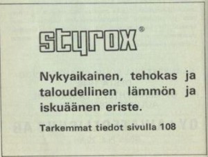 Styrox. 1970
